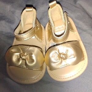 Gold toddler Sandals